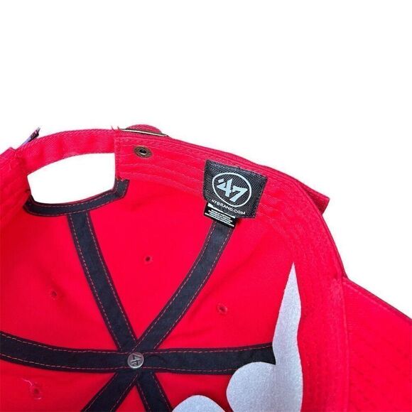 Georgia Bulldogs '47 Clean Up Red Adjustable Hat Unisex Adults - Picture 5 of 5